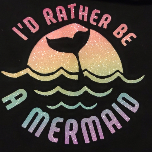 🌼SO cold shoulder mermaid tee. Girls SZ 10 - Picture 4 of 4
